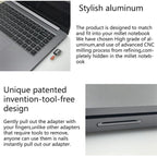 BASEQI Hidden Aluminum Alloy SD Card Case for Xiaomi Pro 15.6 inch MX150 Laptop, For Xiaomi Pro 15.6 inch MX150