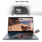 BASEQI Hidden Aluminum Alloy SD Card Case for Xiaomi Pro 15.6 inch MX150 Laptop, For Xiaomi Pro 15.6 inch MX150