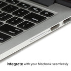 BASEQI Hidden Aluminum Alloy SD Card Case for MacBook Air 13.3 inch Laptops, For MacBook Air 13.3