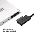 Professional USB 2.0 to 7+6Pin Slimline SATA Cable Adapter Indicator , USB 2.0