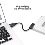 Professional USB 2.0 to 7+6Pin Slimline SATA Cable Adapter Indicator , USB 2.0