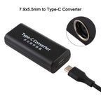 DC 7.9 x 5.5mm Power Jack Female to USB-C / Type-C Female Power Connector Adapter with 15cm USB-C / Type C Cable, 7.9x5.5mm