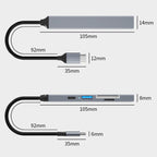 ADS-806C 5 in 1 USB-C / Type-C to USB 3.0 + USB-C / Type-C + SD/TF + USB2.0 HUB Docking Station, 5 in 1