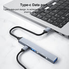ADS-806C 5 in 1 USB-C / Type-C to USB 3.0 + USB-C / Type-C + SD/TF + USB2.0 HUB Docking Station, 5 in 1