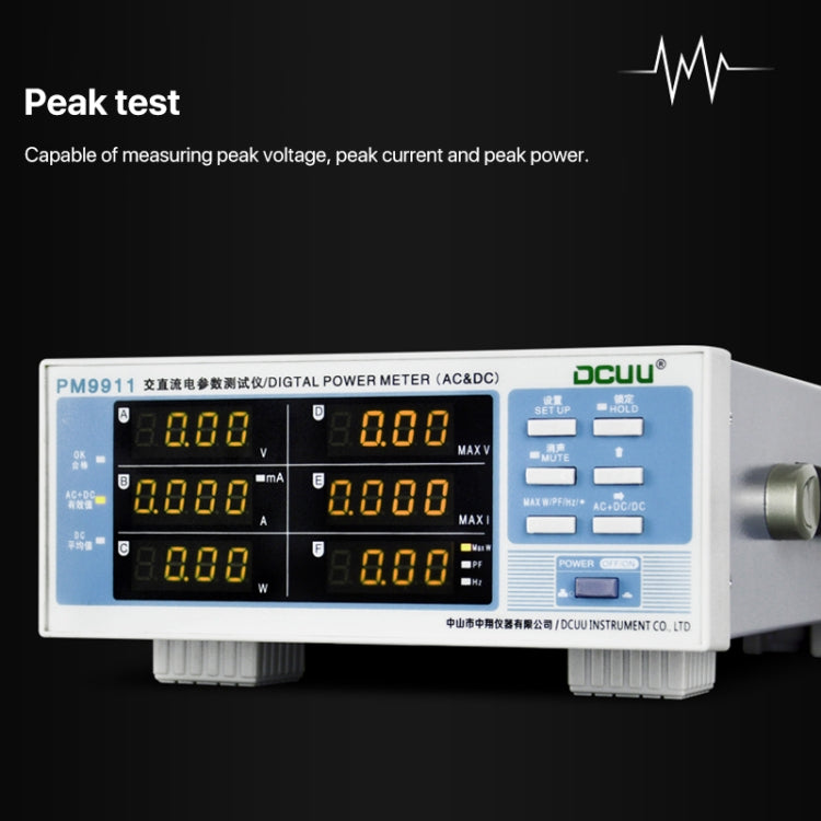 PM9911 Intelligent Electrical Parameters Measuring Instrument, US Plug, PM9911