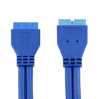 5Gbps USB 3.0 20 Pin Female to Male Extension Cable Mainboard Extender, Cable Length: 50cm, Female to Male