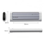 ORICO AXM2-G2-GY-BP M.2 NVMe SSD Enclosure with Silicone Protective Case & Type-C Case, AXM2-G2-GY-BP