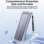 ORICO AXM2-G2-GY-BP M.2 NVMe SSD Enclosure with Silicone Protective Case & Type-C Case, AXM2-G2-GY-BP