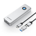 ORICO OUM2-G20-GY-BP 20Gbps M.2 SSD Enclosure with Type-C+USB Cable, OUM2-G20-GY-BP