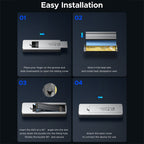 ORICO OUM2-G20-GY-BP 20Gbps M.2 SSD Enclosure with Type-C+USB Cable, OUM2-G20-GY-BP