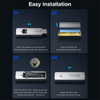 ORICO OUM2-U4-GY-BP 40Gbps M.2 SSD Enclosure with Type-C+USB Cable, OUM2-U4-GY-BP