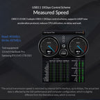 ORICO DD25 C3 2.5 inch Type-C to Type-C and USB Mechanical SSD Enclosure, Supported Capacity: 6TB