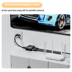 Male RJ45 3 in 1 Gigabit Network Splitter Cable Ethernet Network Coupler, Male 3 in 1 Gigabit