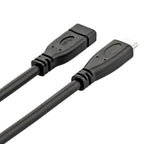 USB 3.1 Type-C / USB-C Male to Type-C / USB-C Female Gen2 Adapter Cable, Length: 50cm, Length: 50cm