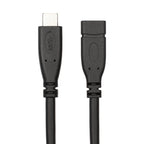 USB 3.1 Type-C / USB-C Male to Type-C / USB-C Female Gen2 Adapter Cable, Length: 1m, Length: 1m