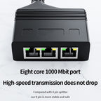 Female RJ45 3 in 1 Gigabit Network Splitter Cable Ethernet Network Coupler, Female 3 in 1 Gigabit