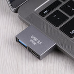 USB Female + USB-C / Type-C Female to 2 x USB-C / Type-C Male Adapter, USB Female+Type-C Female to 2 x Type-C