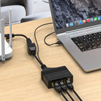 Female RJ45 3 in 1 100M Network Splitter Cable Ethernet Network Coupler, Female 3 in 1 100M