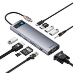 Baseus StarJoy Multifunctional 10-Port USB-C / Type-C HUB Adapter, B00030709811-00