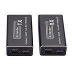 RJ45 to HDMI HD Transmitter 60m Single Network Extender HDMI Signal Amplifier Extender, US Plug, RJ45 to HDMI 60m