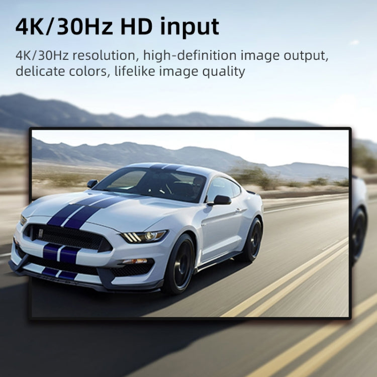 4K 30Hz HDMI to USB2.0 HD Video Capture Card with Cable, HDMI to USB2.0