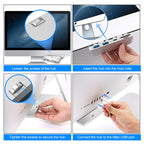 Rocketek For iMac USB3.0 x 3 + SD / TF Multi-function HUB Expansion Dock, USB3.0 x 3 + SD / TF