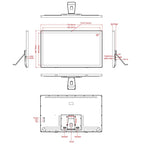 32 inch LCD Display Digital Photo Frame, RK3399 Dual-core A72 + Quad-core A53 up to 2.0GHz, Android 7.1, 2GB+16GB, Support WiFi & Ethernet & Bluetooth & SD Card & 3.5mm Jack