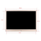 HSD1303 13.3 inch LED 1280x800 High Resolution Display Digital Photo Frame with Holder and Remote Control, Support SD / MMC / MS Card / USB Port, UK Plug(Gold), HSD1303 13.3 inch