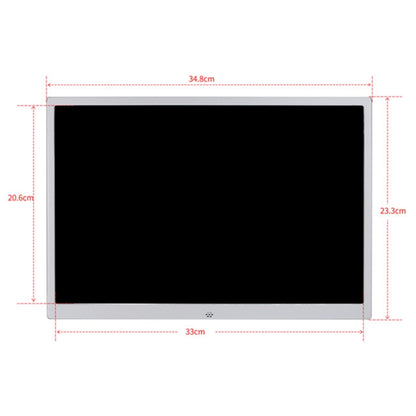 HSD1504 15.4 inch LED 1280x800 High Resolution Display Digital Photo Frame with Holder and Remote Control, Support SD / MMC / MS Card / USB Port, EU Plug(Gold), HSD1504 15.4 inch