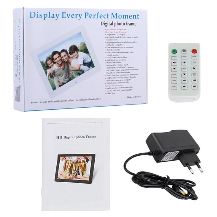 13 inch LED Display Digital Photo Frame with Holder & Remote Control, Allwinner F16, Support SD / MS / MMC Card and USB, 13 inch/F16