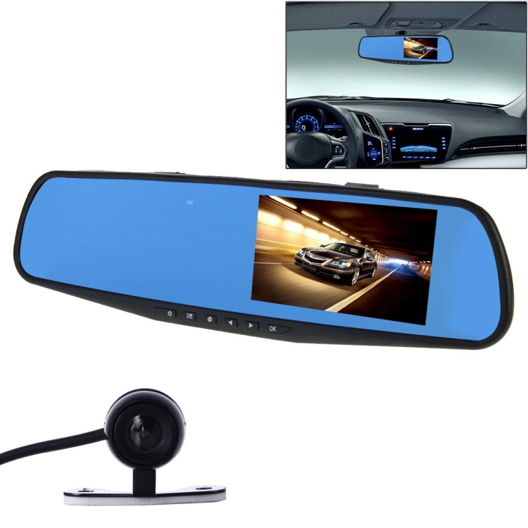 G20 HD 1080P 4.3 inch Screen Display Vehicle DVR with Reversing Camera, Generalplus 2248 Programs, 170 Degree Wide Angle Viewing, Support Loop Recording / Motion Detection Function, G20