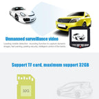 VGA 480P Car Camcorder DVR Driving Recorder Digital Video Camera Voice Recorder with 2.4 inch LCD Screen Display, Support 32GB Micro TF Card & Infrared Night Vision Function(Black + Blue), 2.4 inch LCD