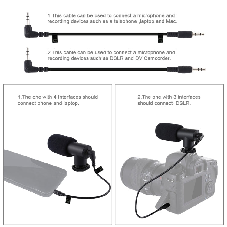 PULUZ U/C Shape Portable Handheld DV Bracket Stabilizer + LED Studio Light + Video Shotgun Microphone Kit with Cold Shoe Tripod Head  for All SLR Cameras and Home DV Camera, Bracket + Mic + LED(AE), Bracket Kits + Mic + LED(US), Bracket Kits + Mic + LED