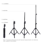PULUZ 1.1m Tripod Mount + Live Broadcast Dual Phone Bracket + 6.2 inch 16cm LED Ring Vlogging Video Light Kits, 3 in 1 Live Broadcast Kits