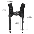 PULUZ 2 in 1 Multi-functional Bundle Waistband Strap + Double Shoulders Strap Kits with Hook for SLR / DSLR Cameras, 2 in 1 Kits