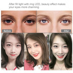 PULUZ 11.8 inch 30cm RGBW Light + 1.65m Mount + Dual Phone Brackets Curved Surface RGBW Dimmable LED Ring Selfie Vlogging Light  Live Broadcast Kits with Cold Shoe Tripod Adapter & Phone Clamp & Remote Control, 11.8 inch RGBW+1.65m Tripod+Dual Bracket