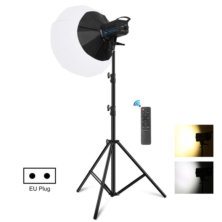 PULUZ 220V 120W Studio Video Light + 2.8m Light Holder + 65cm Foldable Lantern Softbox Photography Kit, 120W 2700K-6500K Light 2.8m Light Holder Kit AU Plug, 120W 2700K-6500K Light 2.8m Light Holder Kit EU Plug                                          ...