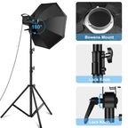 PULUZ 120W Photo Studio Strobe Flash Light Kit with Softbox Reflector & Tripod, 120W 2700K-6500K Light Kit US Plug, 120W 2700K-6500K Light Kit AU Plug, 120W 2700K-6500KK Light Kit EU Plug, 120W 2700K-6500K Light Kit UK Plug