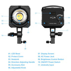 PULUZ 120W Photo Studio Strobe Flash Light Kit with Softbox Reflector & Tripod, Rectangle 120W 2700K-6500K Light Kit EU Plug, Rectangle 120W 2700K-6500K Light Kit UK Plug, Rectangle 120W 2700K-6500K Light Kit US Plug