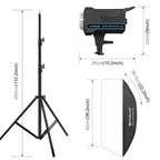 PULUZ 120W Photo Studio Strobe Flash Light Kit with Softbox Reflector & Tripod, Rectangle 120W 2700K-6500K Light Kit US Plug, Rectangle 120W 2700K-6500K Light Kit AU Plug, Rectangle 120W 2700K-6500K Light Kit EU Plug                                    ...