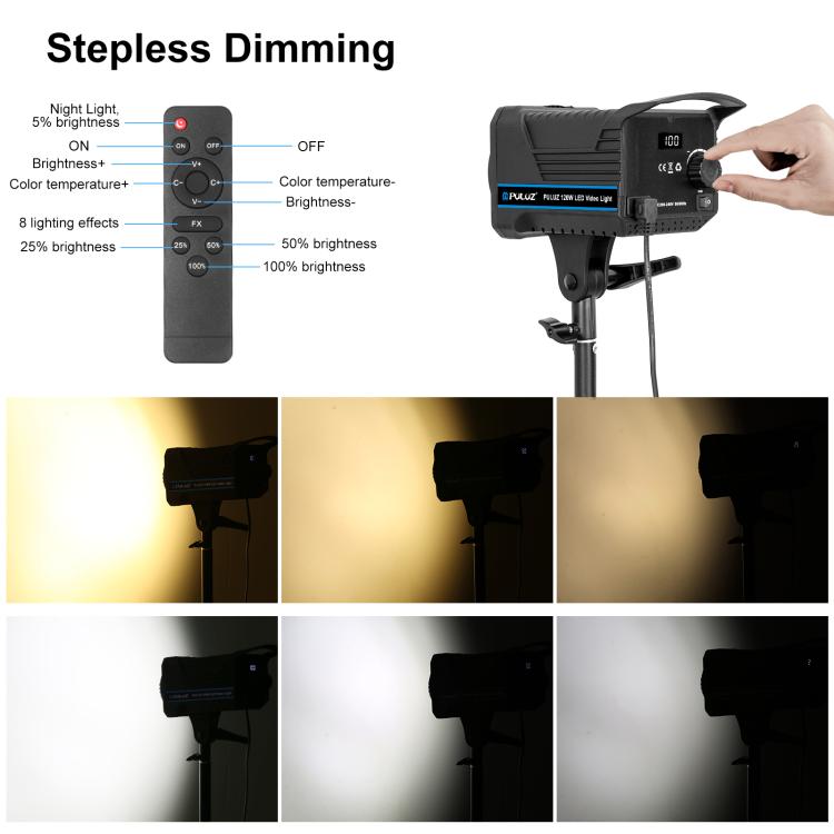 PULUZ 120W Photo Studio Strobe Flash Light Kit with Softbox Reflector & Tripod, Rectangle 120W 2700K-6500K Light Kit US Plug, Rectangle 120W 2700K-6500K Light Kit AU Plug, Rectangle 120W 2700K-6500K Light Kit EU Plug                                    ...