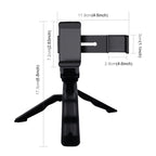 PULUZ Smartphone Fixing Clamp 1/4 inch Holder Mount Bracket + Grip Folding Tripod Mount Kits for DJI OSMO Pocket / Pocket 2, Clamp+Tripod