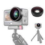 For DJI Osmo Action 6 PULUZ FOV Boost Lens 185 Degree Wide Angle Lens, For DJI Osmo Action 6