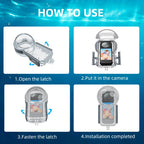 For Insta360 X5 PULUZ 50m Waterproof Sealed Diving Case, Youth Edition, Waterproof Diving Case, Youth Edition