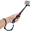 PULUZ Handheld Extendable Pole Monopod for DJI, Insta360, GoPro and Other Action Cameras, Length: 19-49cm, Length: 19-49cm