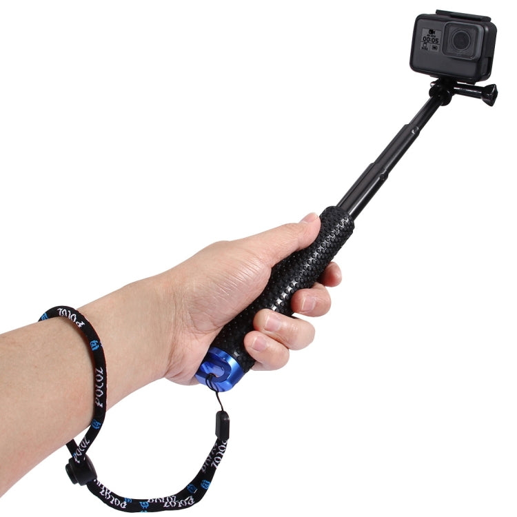 PULUZ Handheld Extendable Pole Monopod for DJI, Insta360, GoPro and Other Action Cameras, Length: 19-49cm, Length: 19-49cm