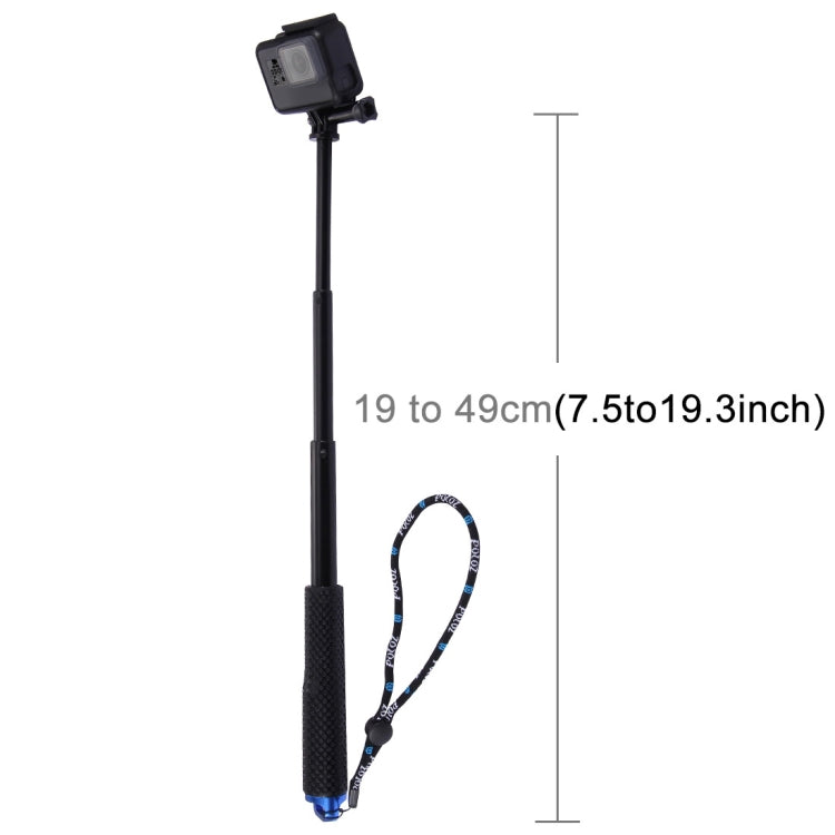 PULUZ Handheld Extendable Pole Monopod for DJI, Insta360, GoPro and Other Action Cameras, Length: 19-49cm, Length: 19-49cm