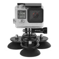 PULUZ Triangle Suction Cup Mount with Screw for GoPro, Insta360, DJI and Other Action Cameras, Triangle Sucker Mount