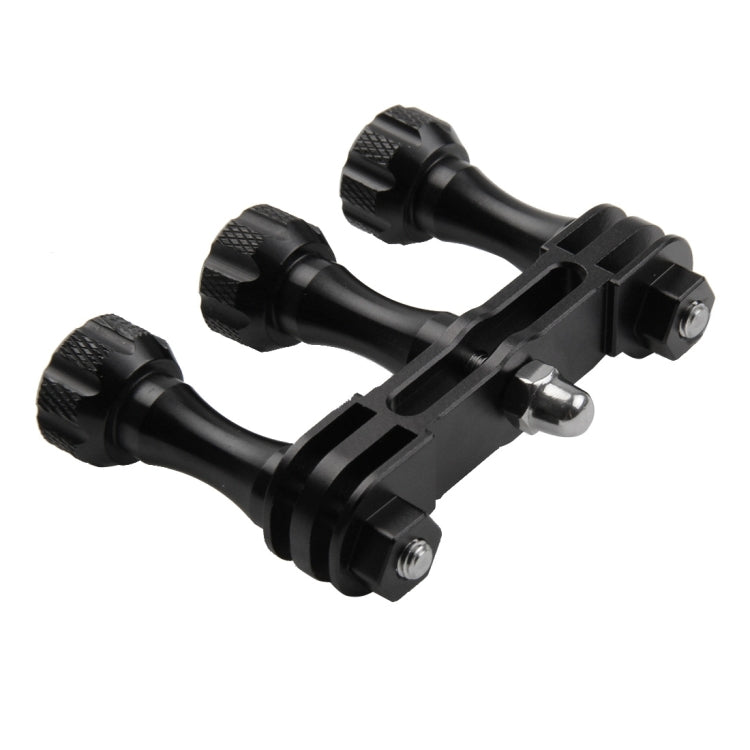 PULUZ CNC Aluminum Multi-functional Connection Mount with 3 Long Screws & Wrench for GoPro, Insta360, DJI and Other Action Cameras, 3 Long Screws