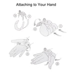 PULUZ 3 in 1 Hand Wrist Arm Leg Straps 360-degree Rotation Mount for GoPro, Insta360, DJI and Other Action Cameras, Arm Leg Strap